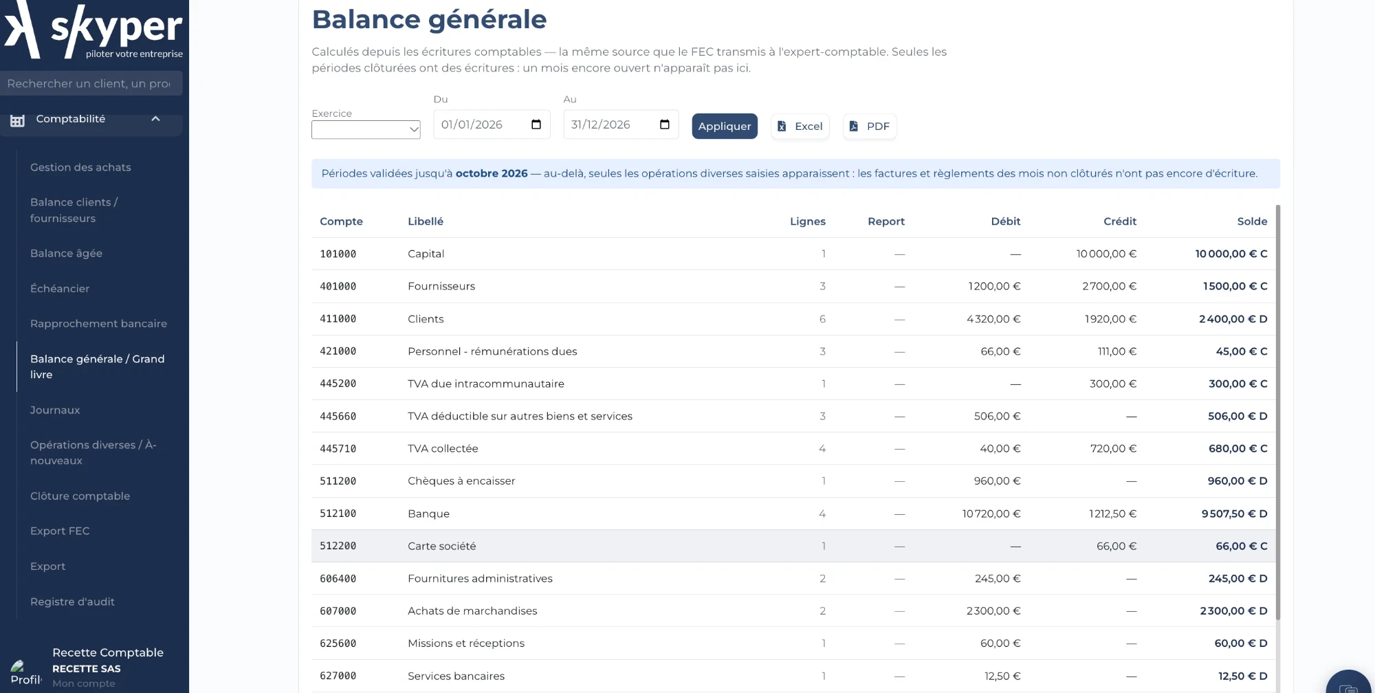Comptabilité